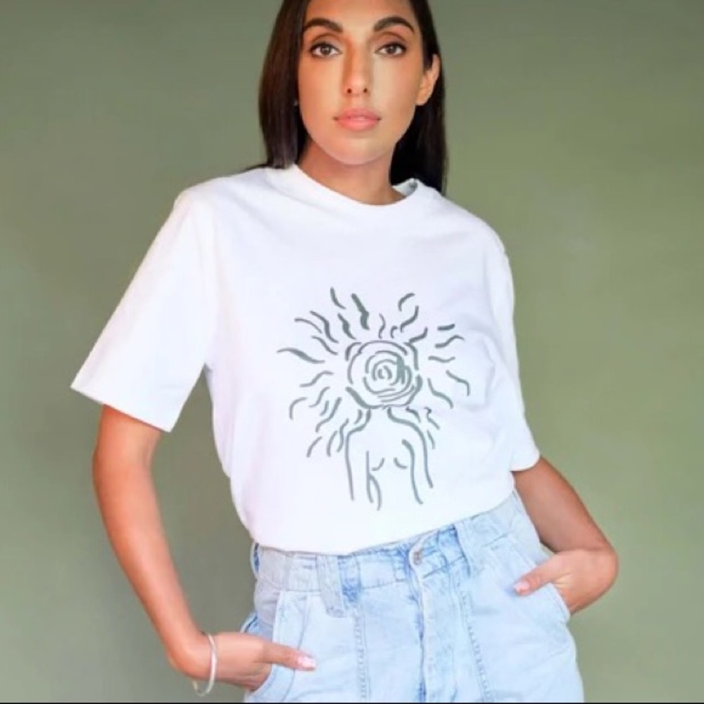 Rupi Kaur get closer to your shine white t shirt